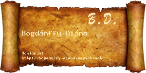 Bogdánffy Diána névjegykártya